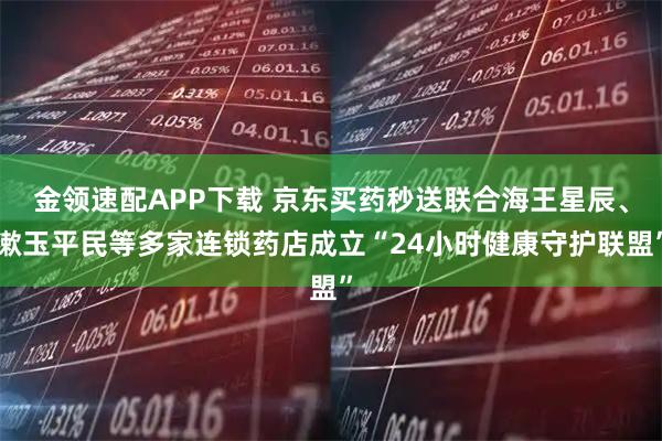 金领速配APP下载 京东买药秒送联合海王星辰、漱玉平民等多家连锁药店成立“24小时健康守护联盟”